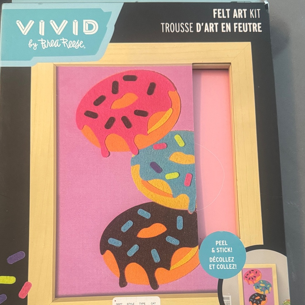 VIVID Felt Art Kit by Brea Reese – Pink & Multicolor Donut Artwork